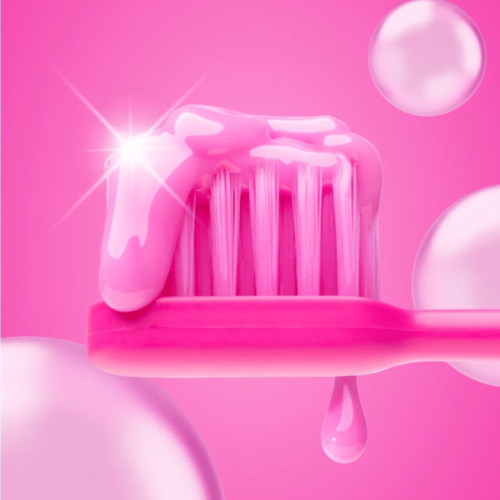 Sealed 🍬 Hismile Barbie Pink bubblegum flavoured toothpaste - Picture 5 of 6
